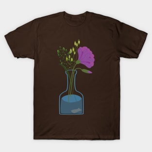 Colorful flowers in a little vase T-Shirt